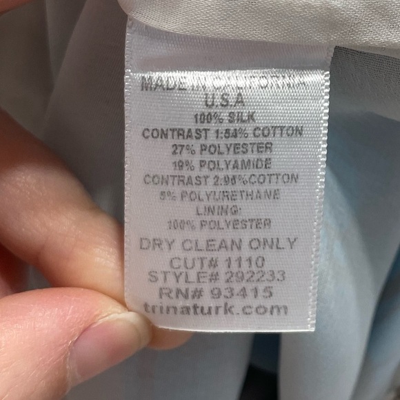 Trina Turk Bonita Women’s Floral Bell Sleeve Boho Mini Dress Size 4 100% Silk - Picture 10 of 12